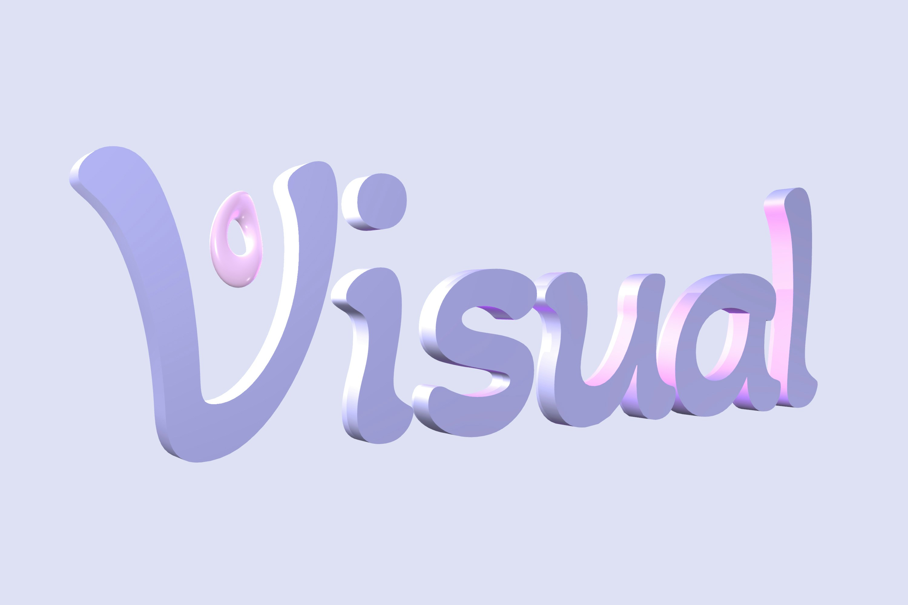 Visual 3D Typography